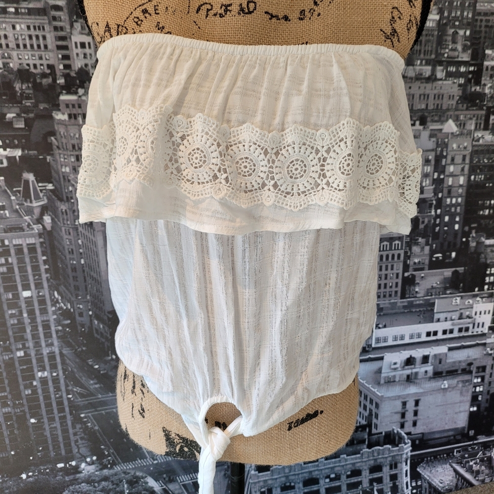 American Rag Boho Off The Shoulder Top Small